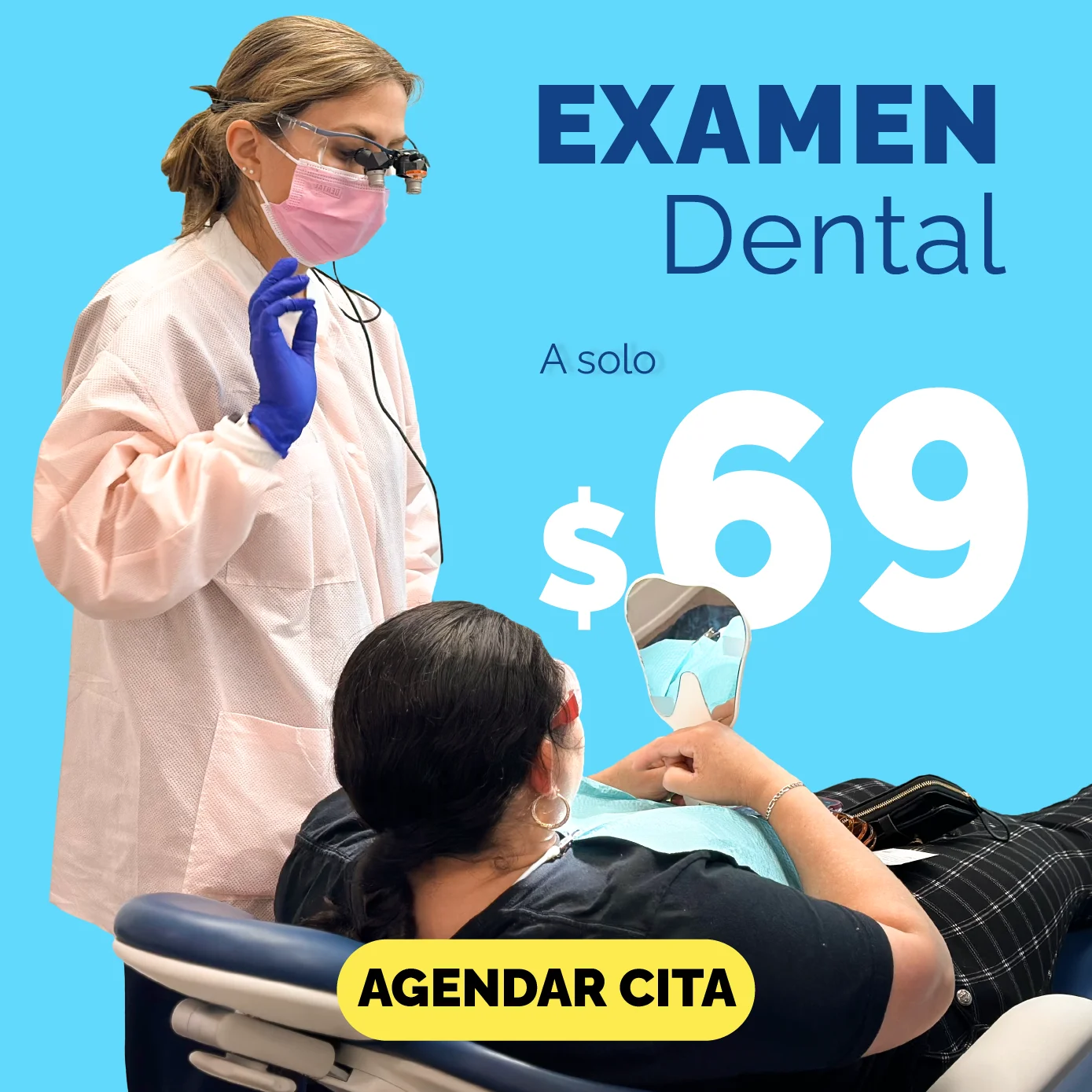 Dental exam promotion at Top Dental