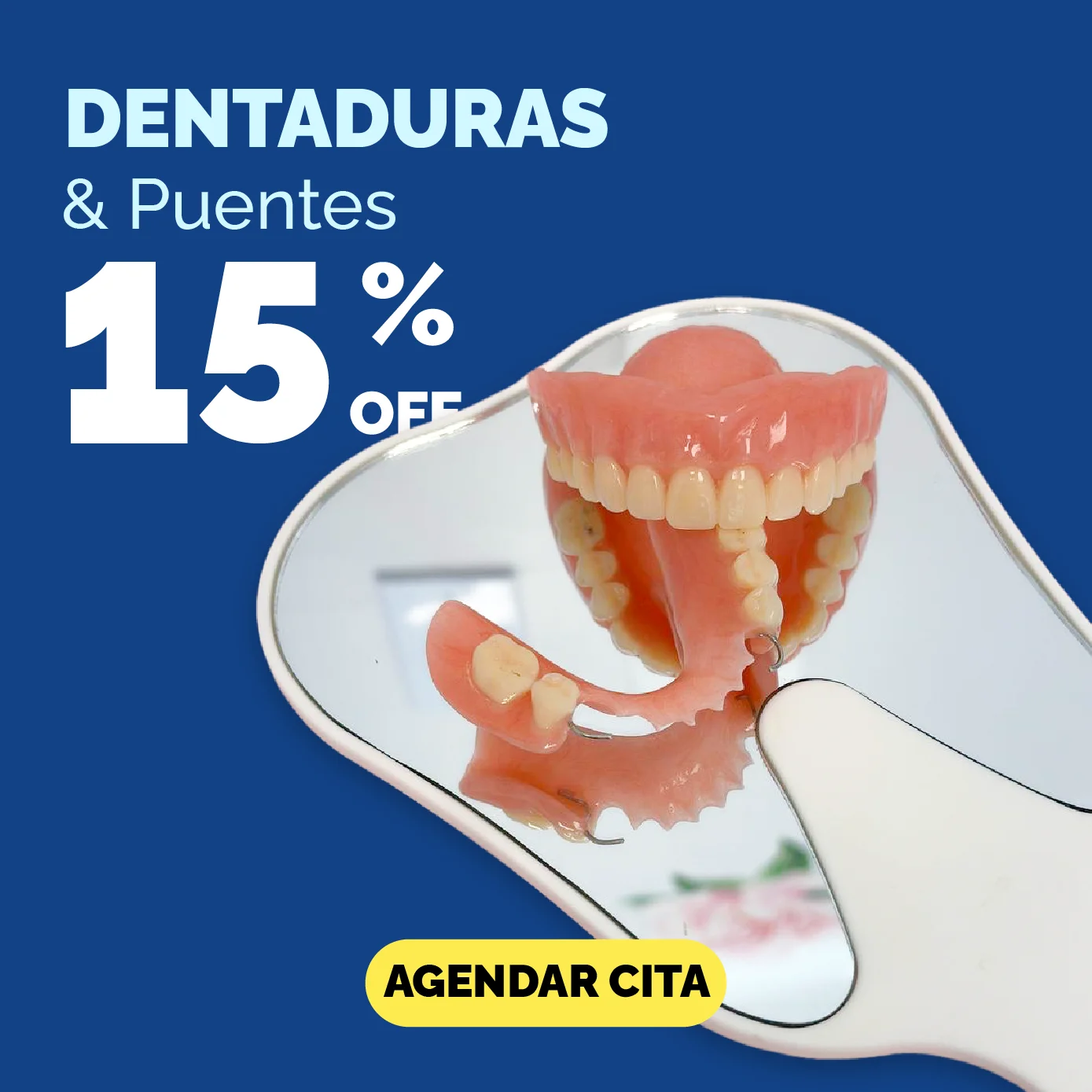 Dentures promotion at Top Dental