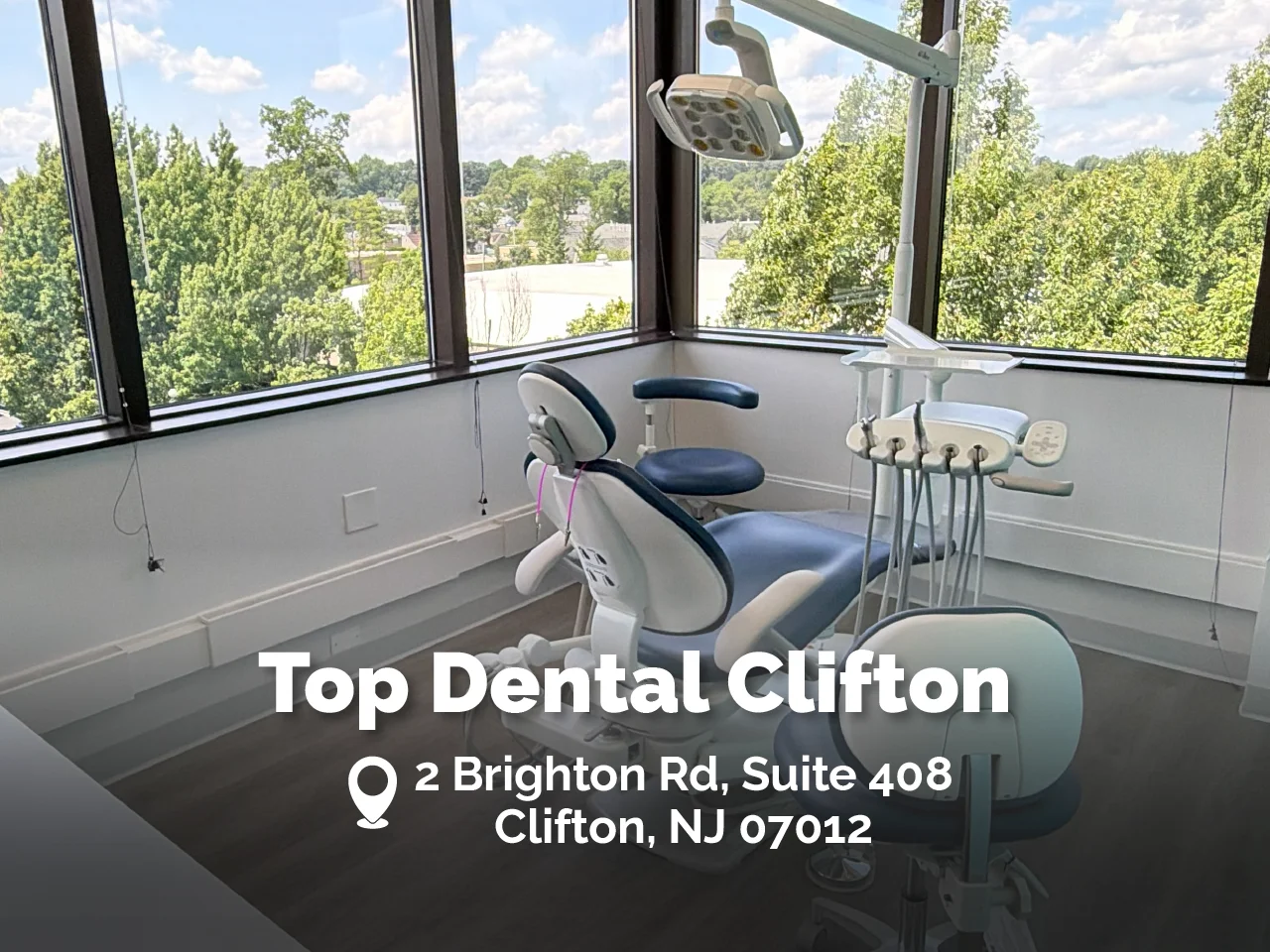 Dental treatment room at Top Dental Clifton, New Jersey