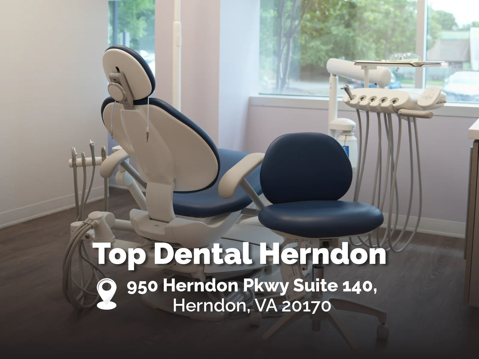Dental treatment room at Top Dental Herndon