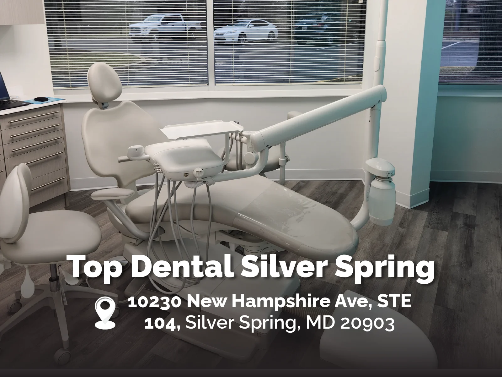Dental treatment room at Top Dental Silver Spring